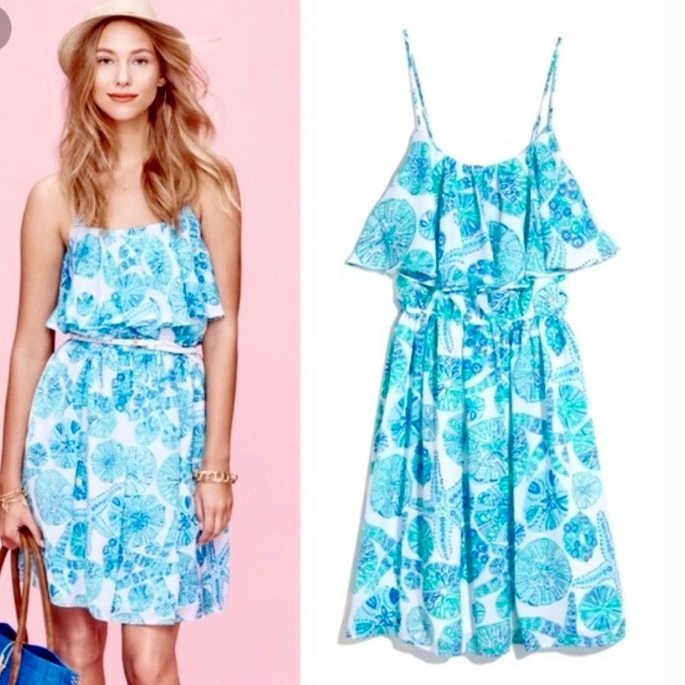 Beautiful Lilly Pulitzer for Target Sea Urchin dress in blues and green- size M